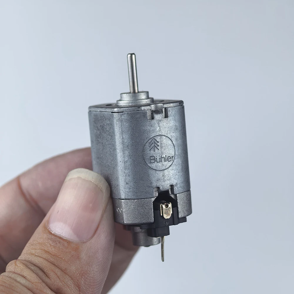 Buhler Mini 18mm Carbon Brush Electric Motor DC 12V-24V 15300RPM High Speed Engine 2mm Shaft DIY RC Rail Train Model HO Slot Car