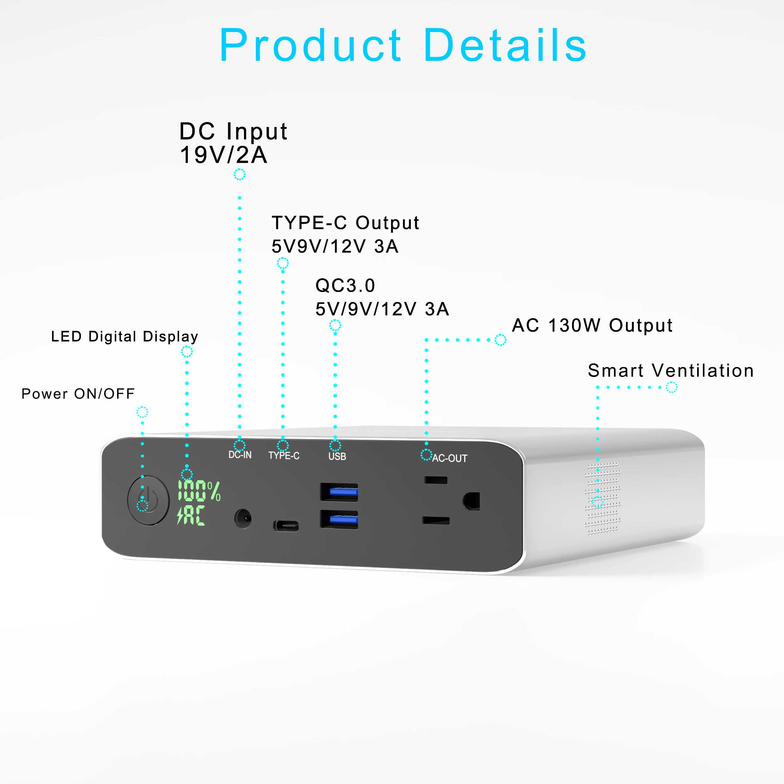 Electronic products laptop power bank supply camping emergency