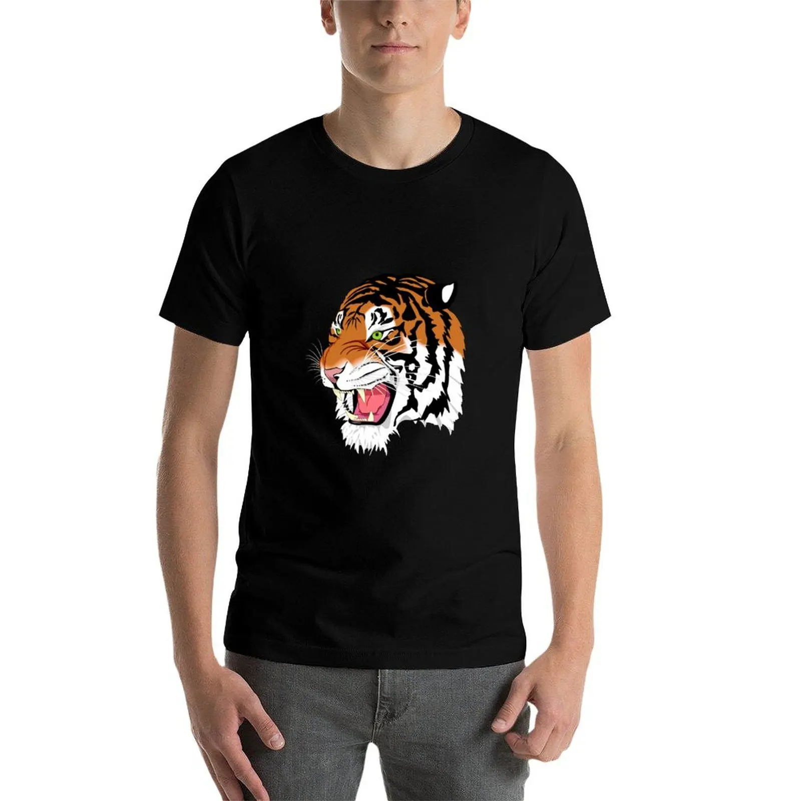 

tiger T-Shirt man t shirt graphic t shirts for man graphic funny cotton tshirt 100% T-Shirt