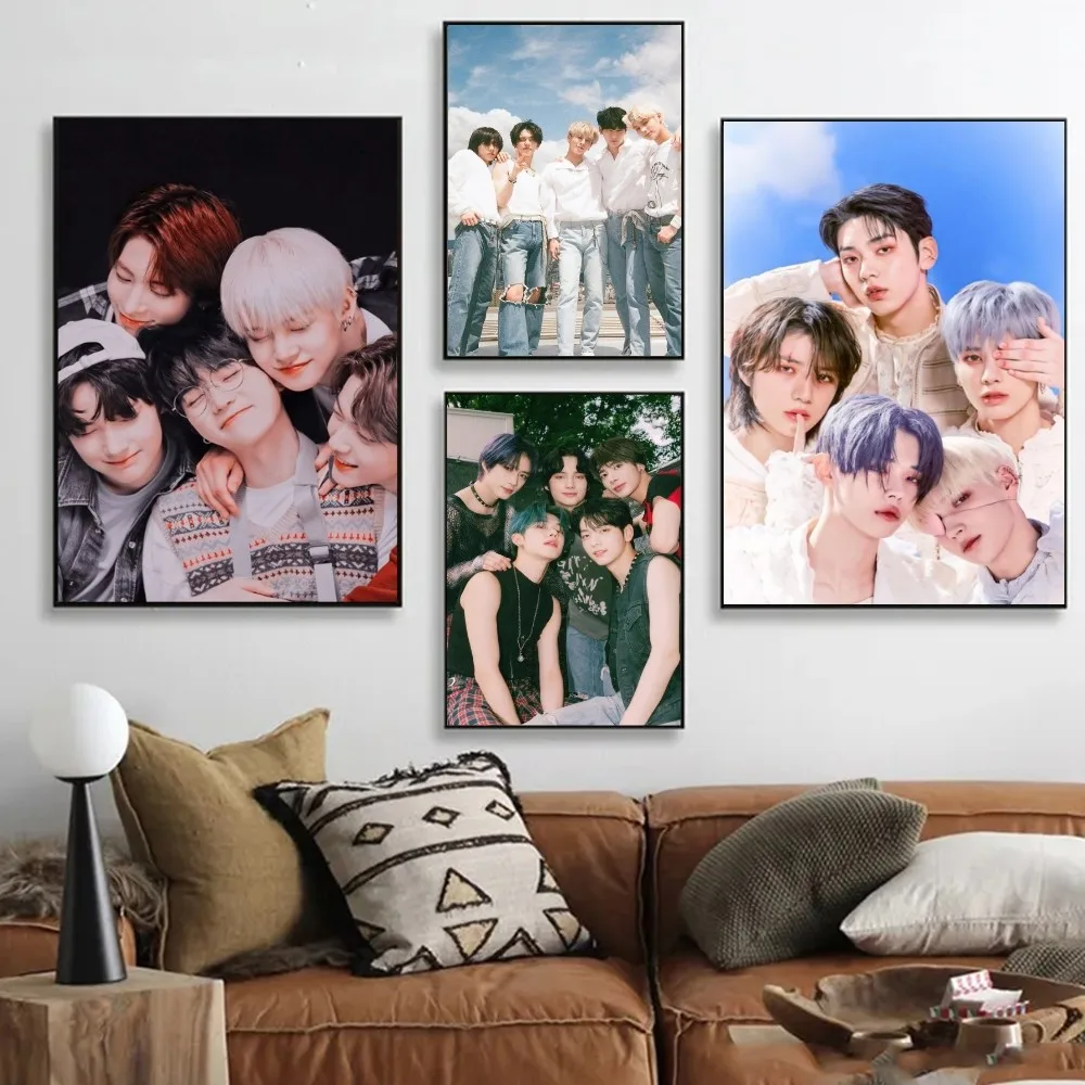 Popular South Korean boy group Tomorrow X Together Poster Wall Sticker Bedroom Bedside Modern Art Indoor Hanging Painting