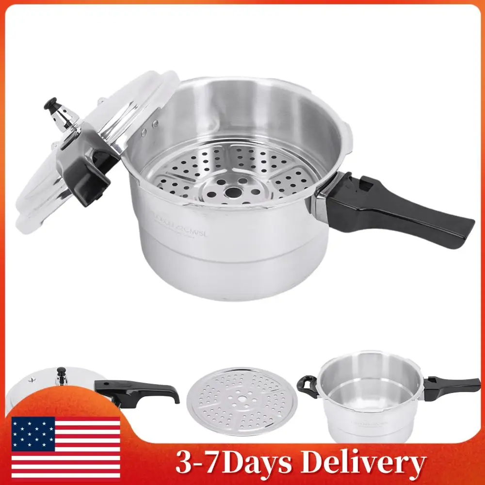 

Алюминиевая скороварка с пароварочной вставкой, скороварка из алюминиевого сплава, маленькая скороварка для газовых и индукционных плит