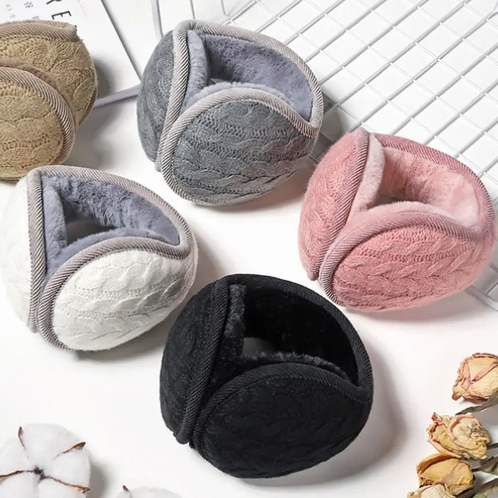 For Men Women Winter Ear Muffs Soft Fleece Plush Earmuffs Behind Band Head Ear Warmers Ear Cover Cosy Plush Outdoor Ear Muffs