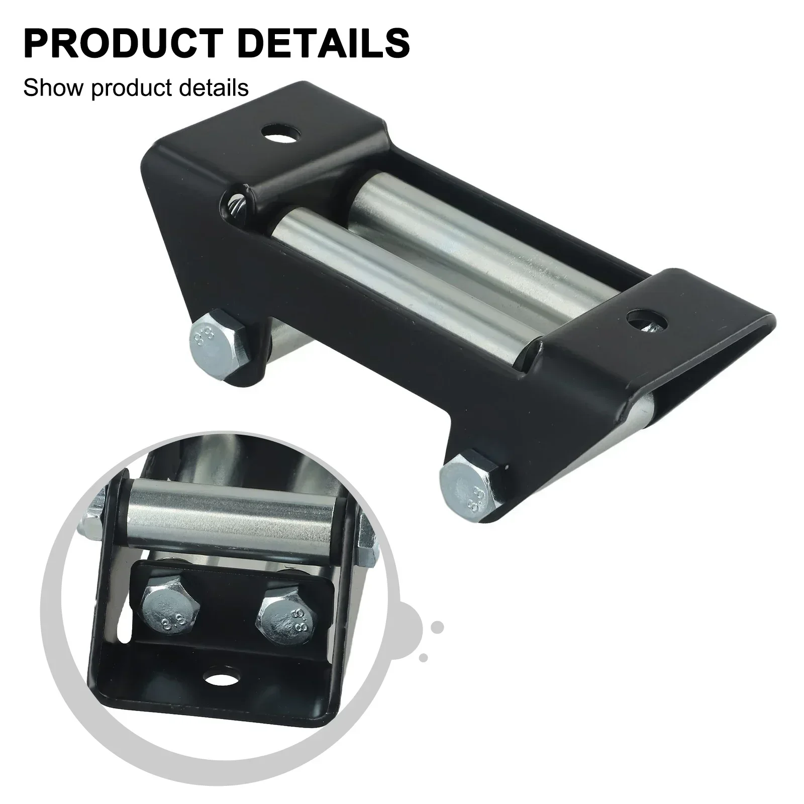 Premium Roller Fairlead For ATV UTV Winches Composite Bushings Smooth At Extreme Angles Ensures Cable Protection