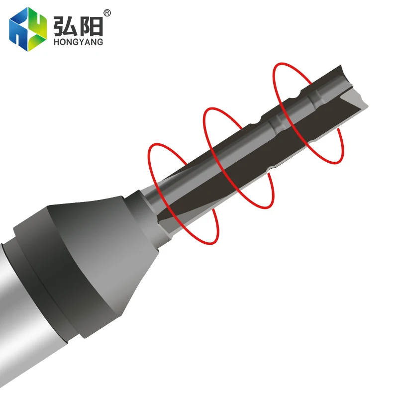 TCT-Fraise Droite CNC à 3 Bords avec Poignée de 12.7mm, Calcul, Embout de Rainurage de Garniture