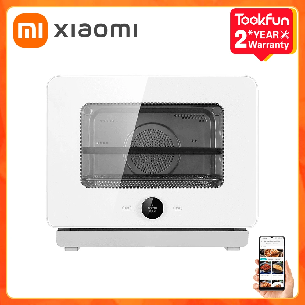 NEW XIAOMI MIJIA Smart Steam Oven S1 30L Home Mini Kitchen Appliances 1800W High Power Electric Steam Fryer Pizza Oven Air Fryer