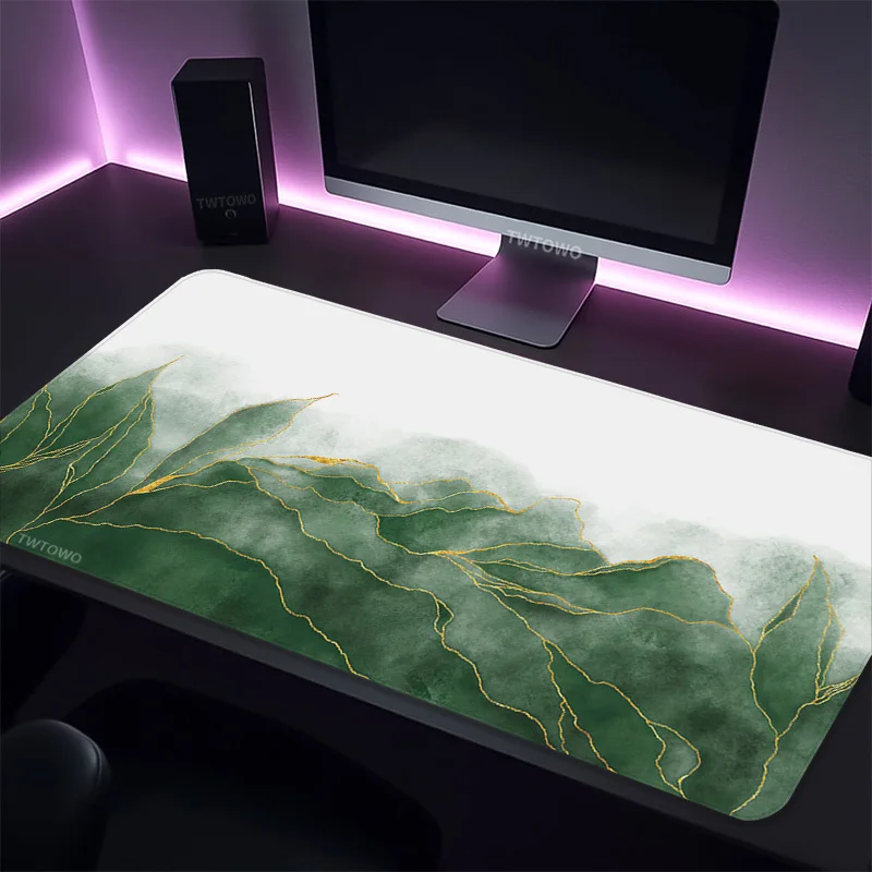 Mouse Pad Gamer Leaves printon demand Custom Home New Mousepad XXL Carpet Natural Rubber Non-Slip Gaming laptop