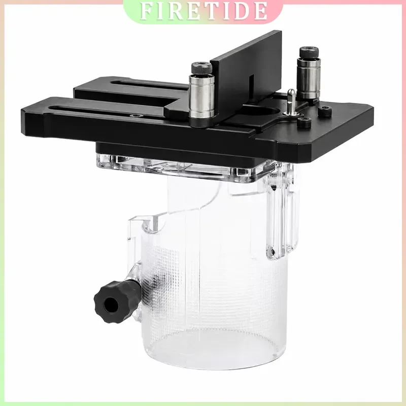 Woodworking Trim Router Jig Multi-functional DIY Tool Adjustable Fence Center Groove Circle Mortise Scale