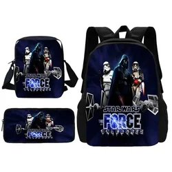 Mochila escolar de películas de Ciencia ficción Para Niños y Niñas, bolso de hombro, w-wars, bolsas de lápices, mochilas escolares para niños, s-stars, el mejor regalo