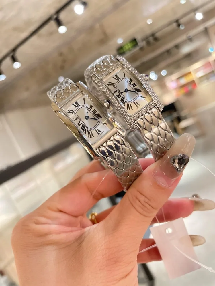 New Designer Diamonds Luxury Vintage Office Ladies Wristwatch Roman Numerals High Quality Women Exquisite Elegant Quartz Watch