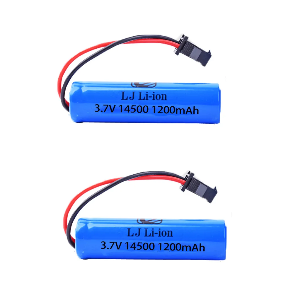 3.7 فولت 1200mah بطارية ليبو ل C2 D828 RC اكسسوارات السيارات اللعب 3.7 فولت 800mah ترقية 14500 SM-2P ل RC حيلة تفريغ بطارية السيارة اللعب