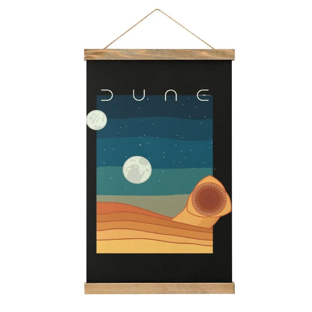 Creative Dune Sandworm And Moons Dark Backgrounds (Dune 20 Canvas Hanging Picture Wall Decoration Sarcastic Bar   Draw Style Dec