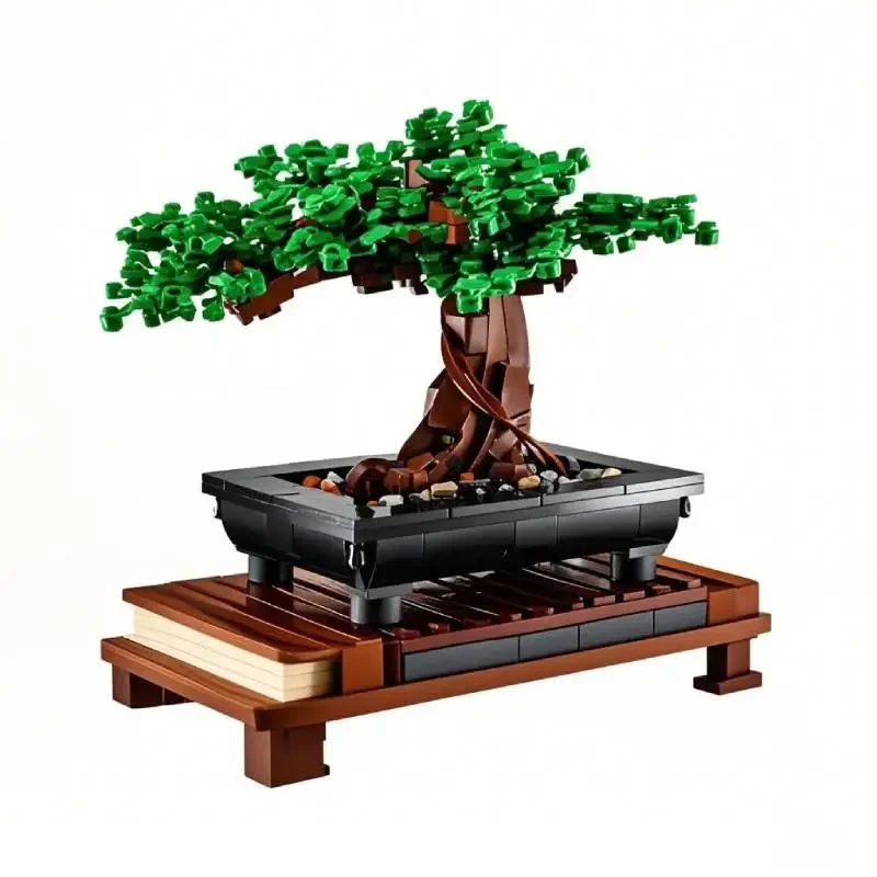 

MOC Bonsai Tree Building Blocks Set Four Season Flower Bonsai Potted Plant Home Decoration Brick DIY Botanical Toys Adult Gift