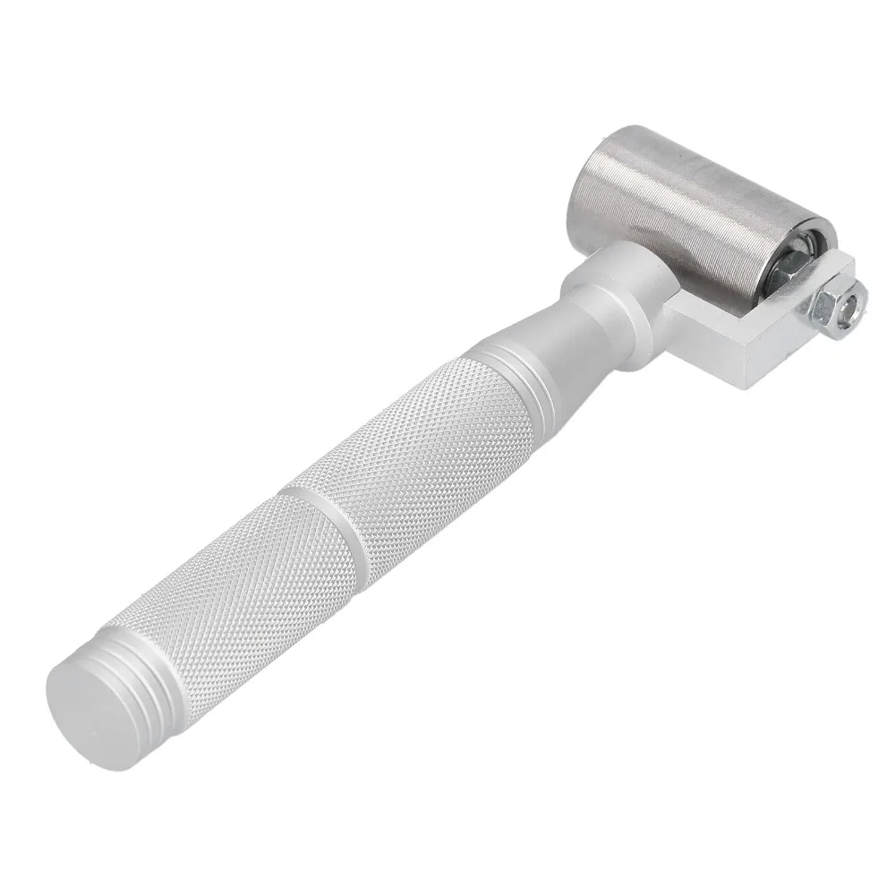Stainless Steel Wallpaper Seam Roller Smooth Surface 40mm Pressure Roller Tool Single Wheel Ergonomic Handle
