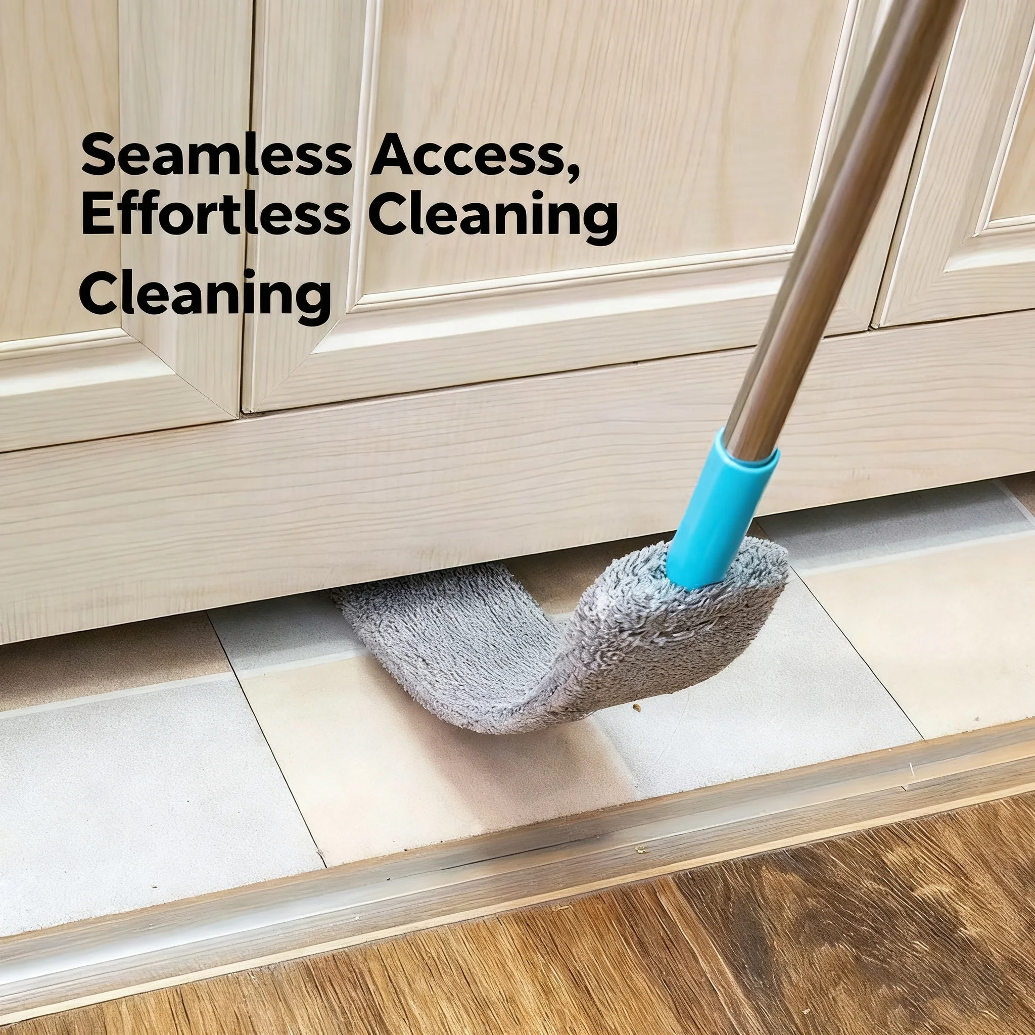 Extendable Long Handle Mop Telescopic Duster with Bendable Head - Flexible Cleaning Brush for Home Pole Cleaning Tool