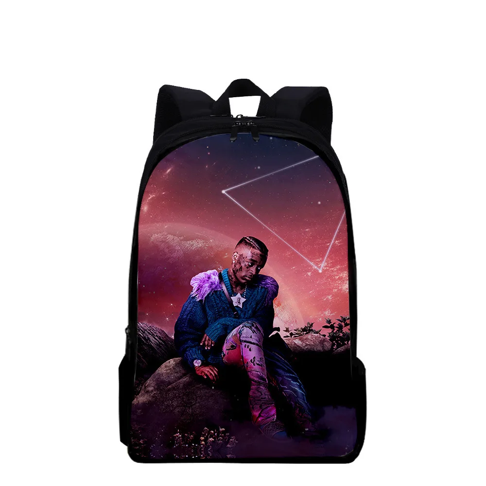 Trendy Popular Funny Lil Uzi Vert Notebook Backpacks pupil School Bags 3D Print Oxford Waterproof Boys/Girls Laptop Backpacks