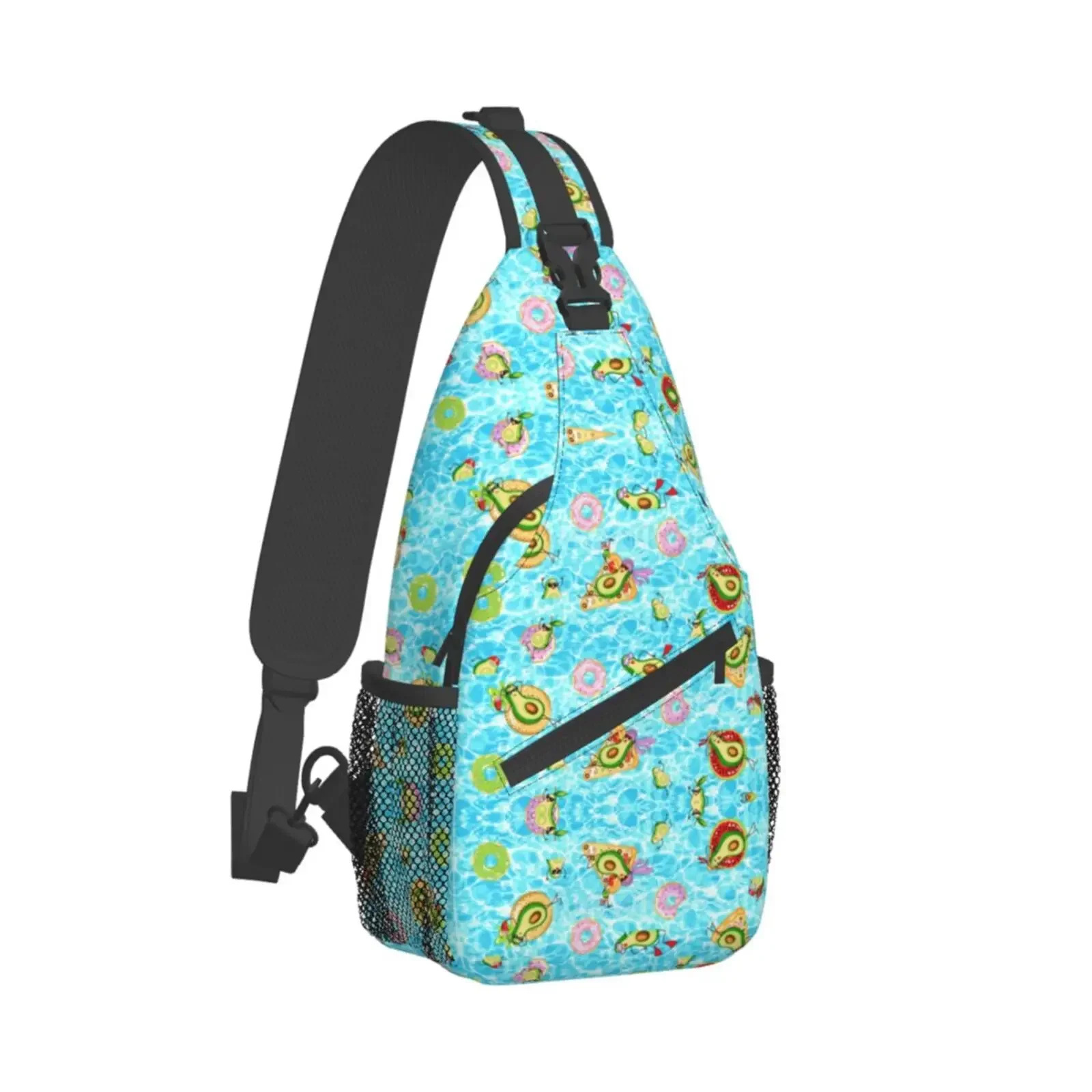 Avocado Summer Swim Pool Sling Chest Cross Bag School Bag Travel Bag Polyester Casual Unisex Mini Backpack One Size