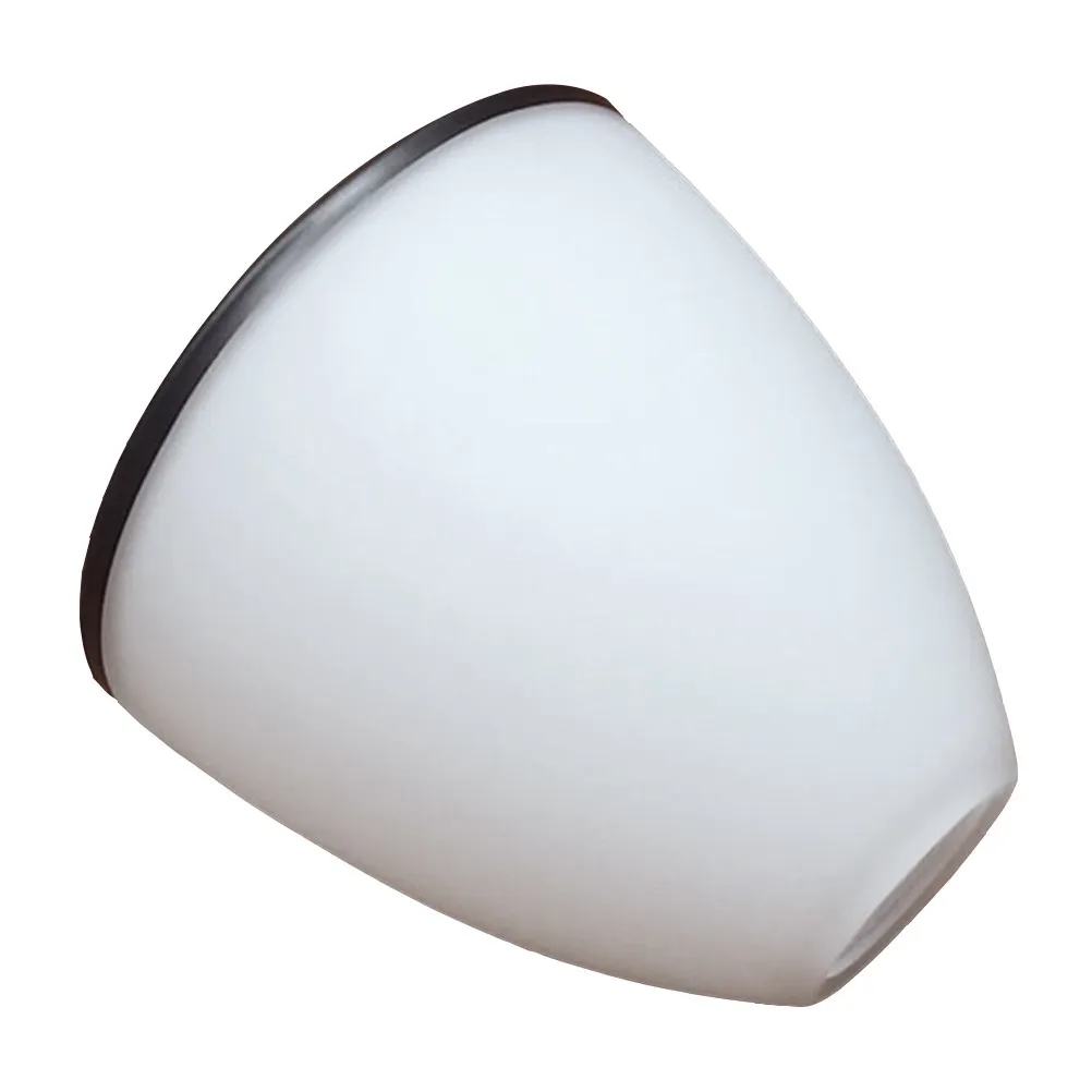 1Pcs Ceiling Lamp Shade Glass Cover White Black Soft Light Protective Lamp Screen Dustproof Decorative Accessory for Chandelier