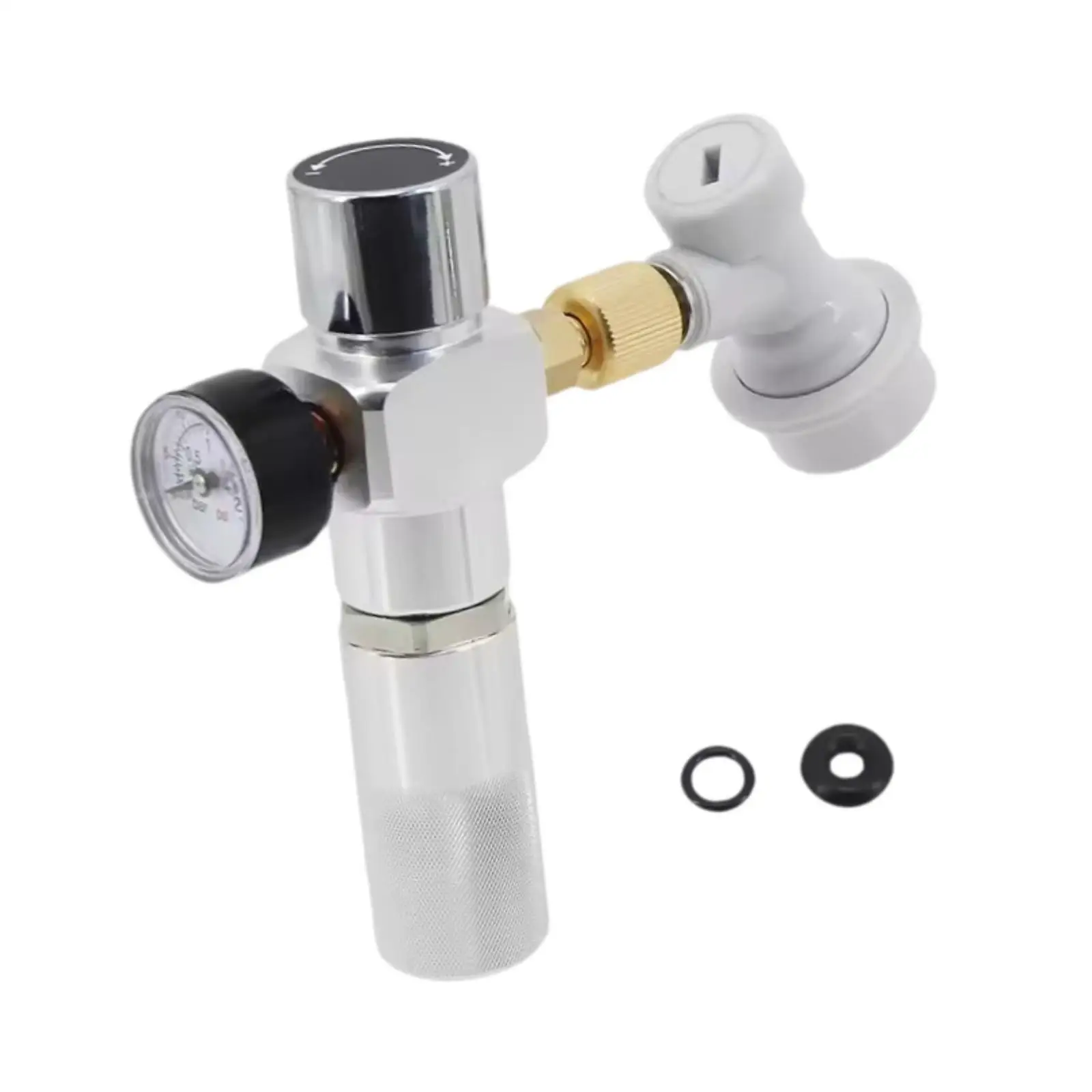Coffee Beer Gas Regulator Mini Charger Portable Keg Dispenser Metal Quick Disconnect Pressure System for Outdoor Parties