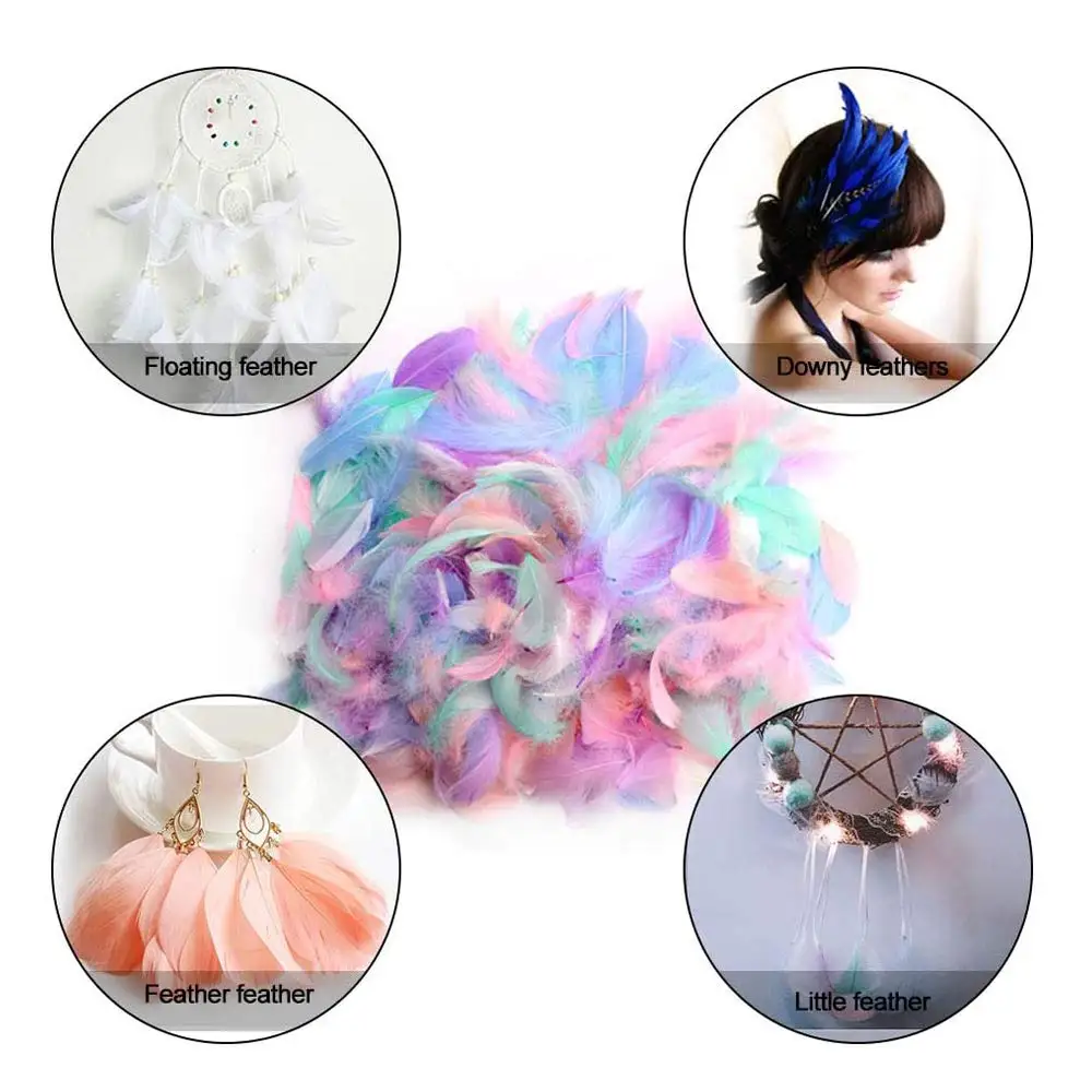 4-6 인치 터키 Marabou 깃털 DIY 공예 웨딩 파티 장식을위한 푹신한 깃털 치킨 깃털 쥬얼리 용품
