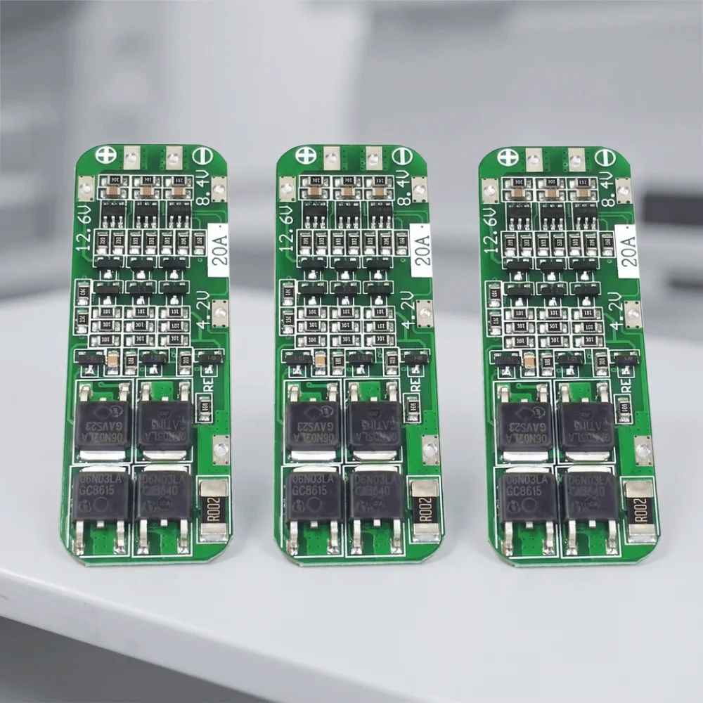 3S BMS Protection Board 20A 12.6V 18650 Charger Protection Board 59x20x3.4MM 59x20x4mm Li-ion Battery Module For Drill Motor