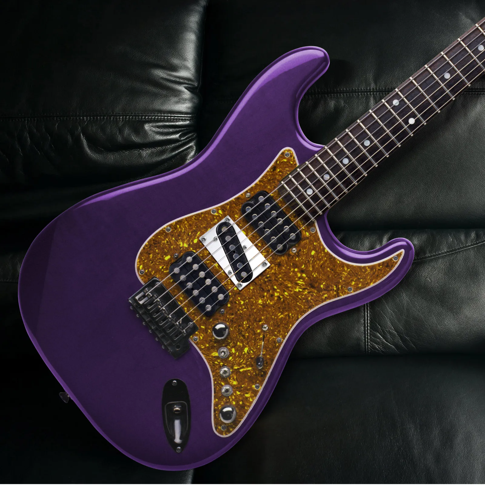 

Accessories Vibration Pickup Box Guitar Metal Chrome Single Coil Electric Rings