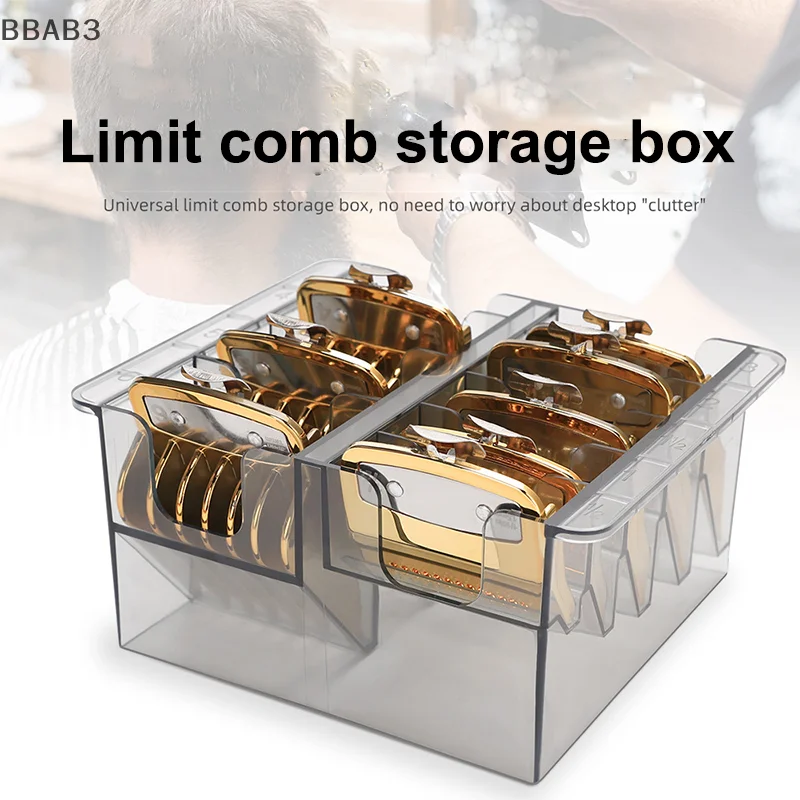 

Plastic Blade Organizer 8/10 Blades Guide Limit Comb Storage Box Case Rack Clipper Comb Holder Salon Hairdressing Barber Tool