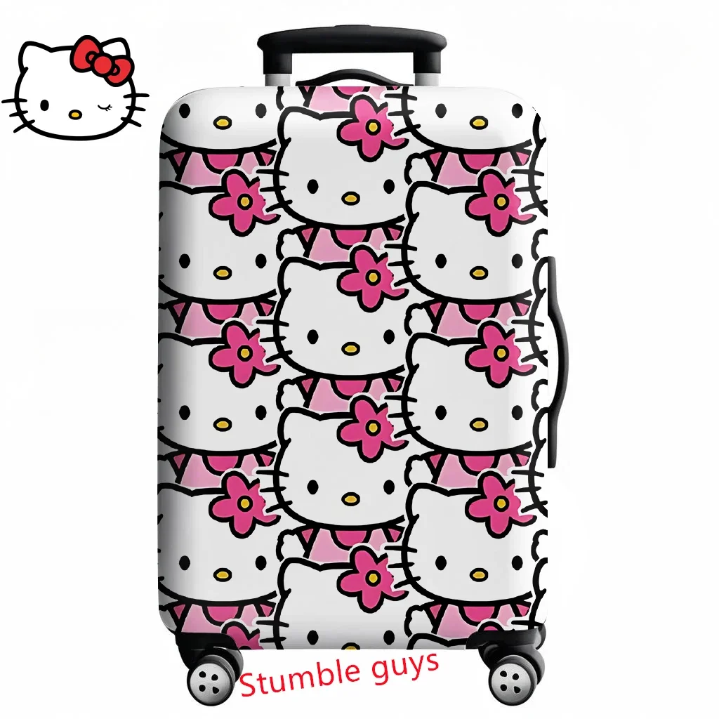 غطاء الأمتعة Anime Kawaii Hello Kitty يناسب حقائب السفر مقاس 18-32 بوصة وواقي طباعة الرسوم المتحركة #6