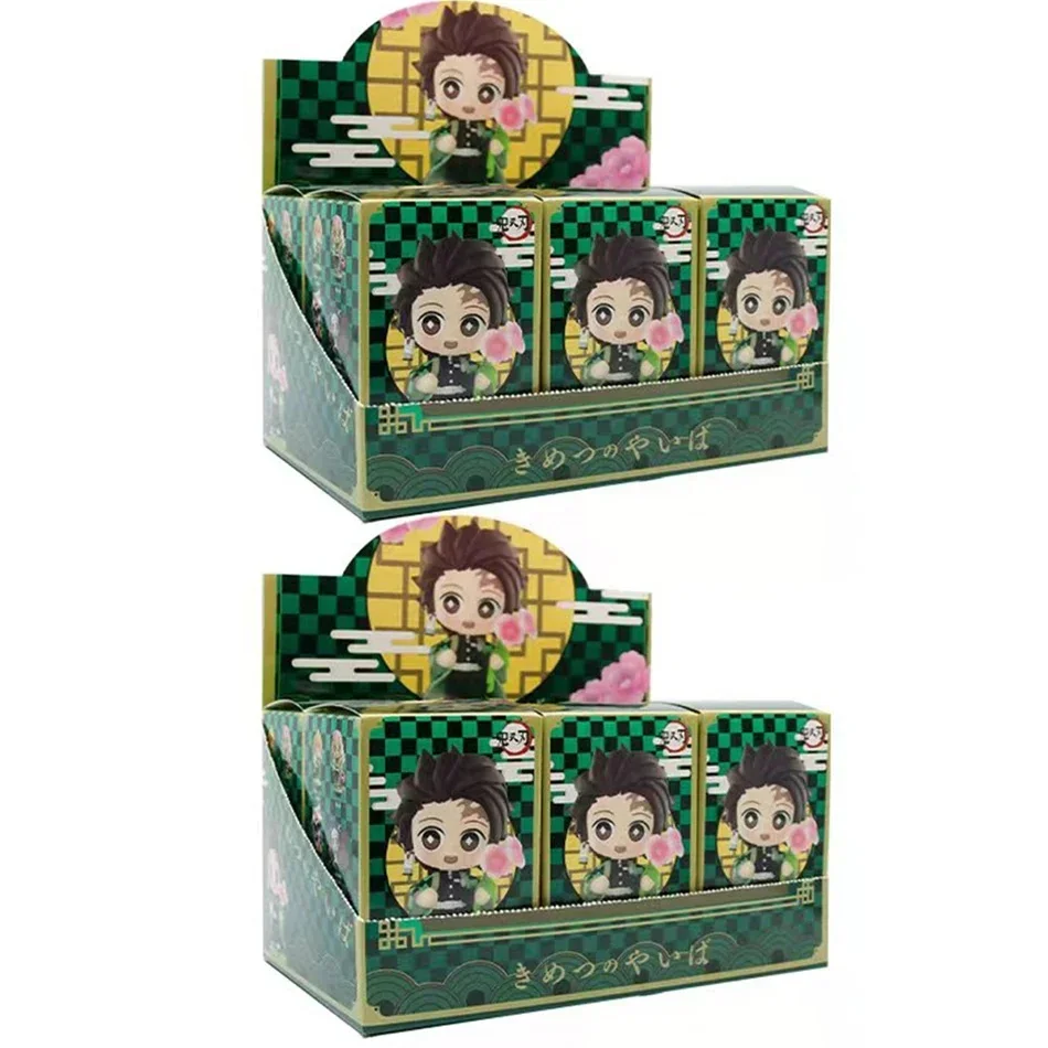 Demon Slayer Anime Cartoon Figur Blind Box Serie Tanjiro Kamado & Nezuko Kreative Personalisierte Statue Modell Ornament Überraschung
