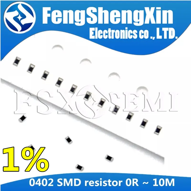 100szt/lot 0402 Rezystor SMD 1% 0R ~ 10M 1/16W 0 1 10 100 150 220 330 ohm 1K 2.2K 10K 100K 0R 1R 10R 100R 150R 220R 330R