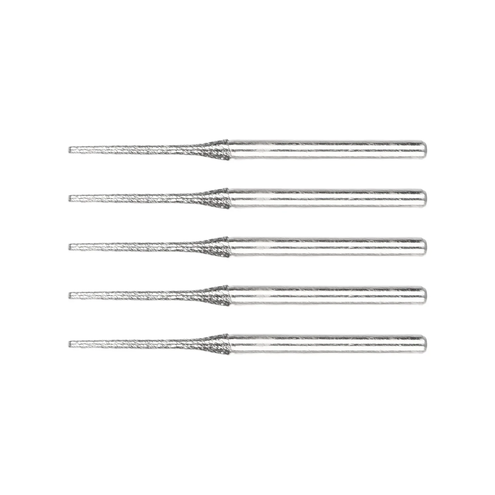5pcs 0.8/1/1.2/1.5/1.8/2/2.5mm Diamonds Coated Drill Bits For Glass Jade Amber Jewelry Glass Drill Bit Power Tools Accessories