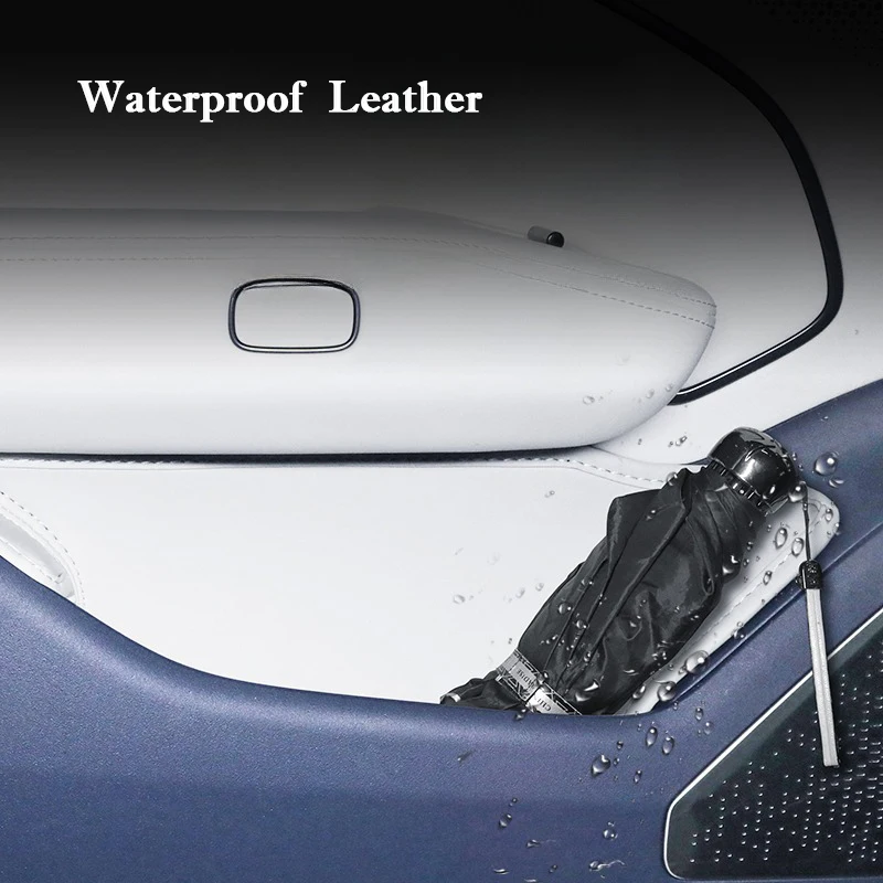 For Lynk & Co Z10 2024 2025 Car Door Slot Protective Pad Leather Waterproof Door Groove Mat Storage Barrel Interior Accessories