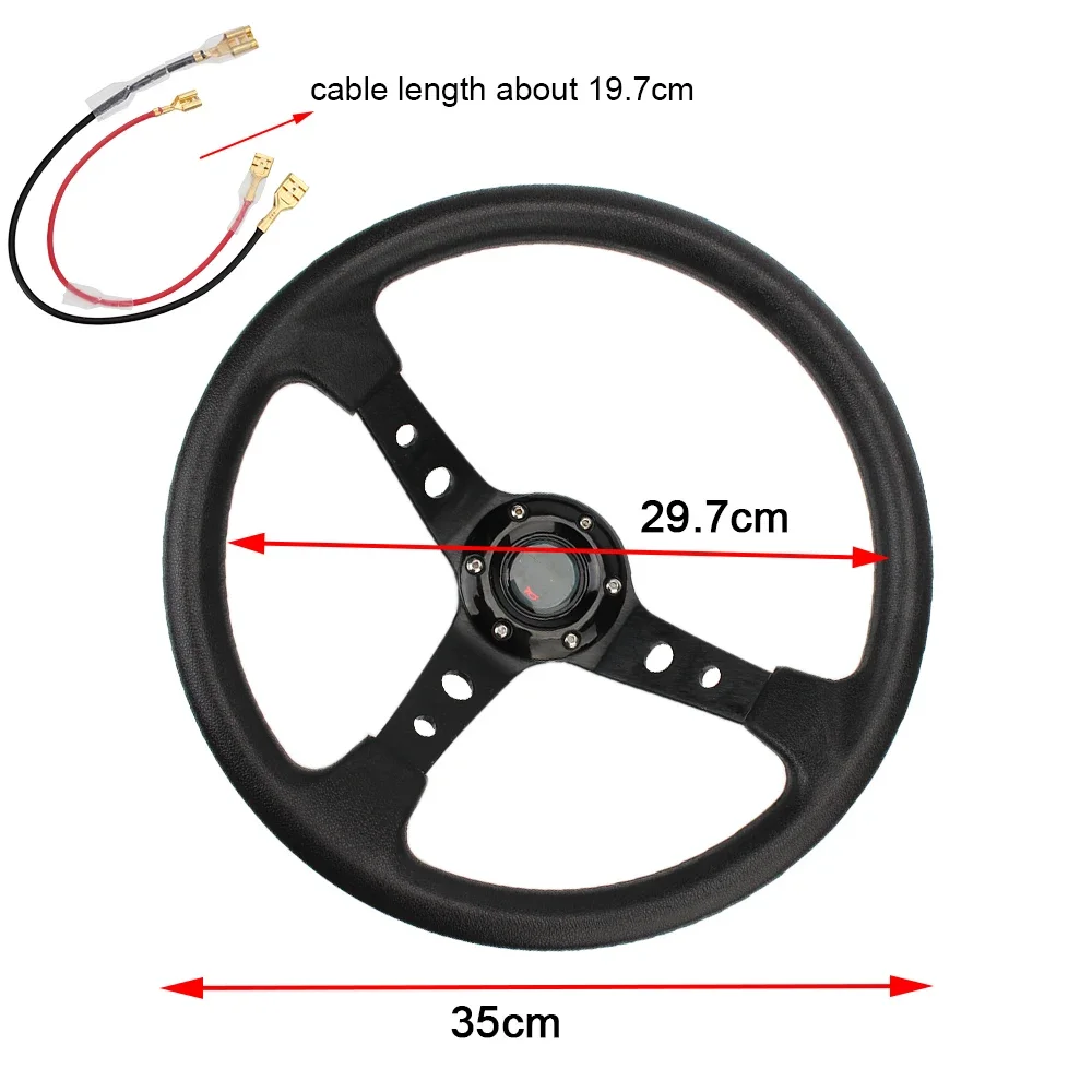 Car Racing Steering Wheels For Cars Racing PU 14 inch Drifting Sport Steering Wheel Universal Accessories