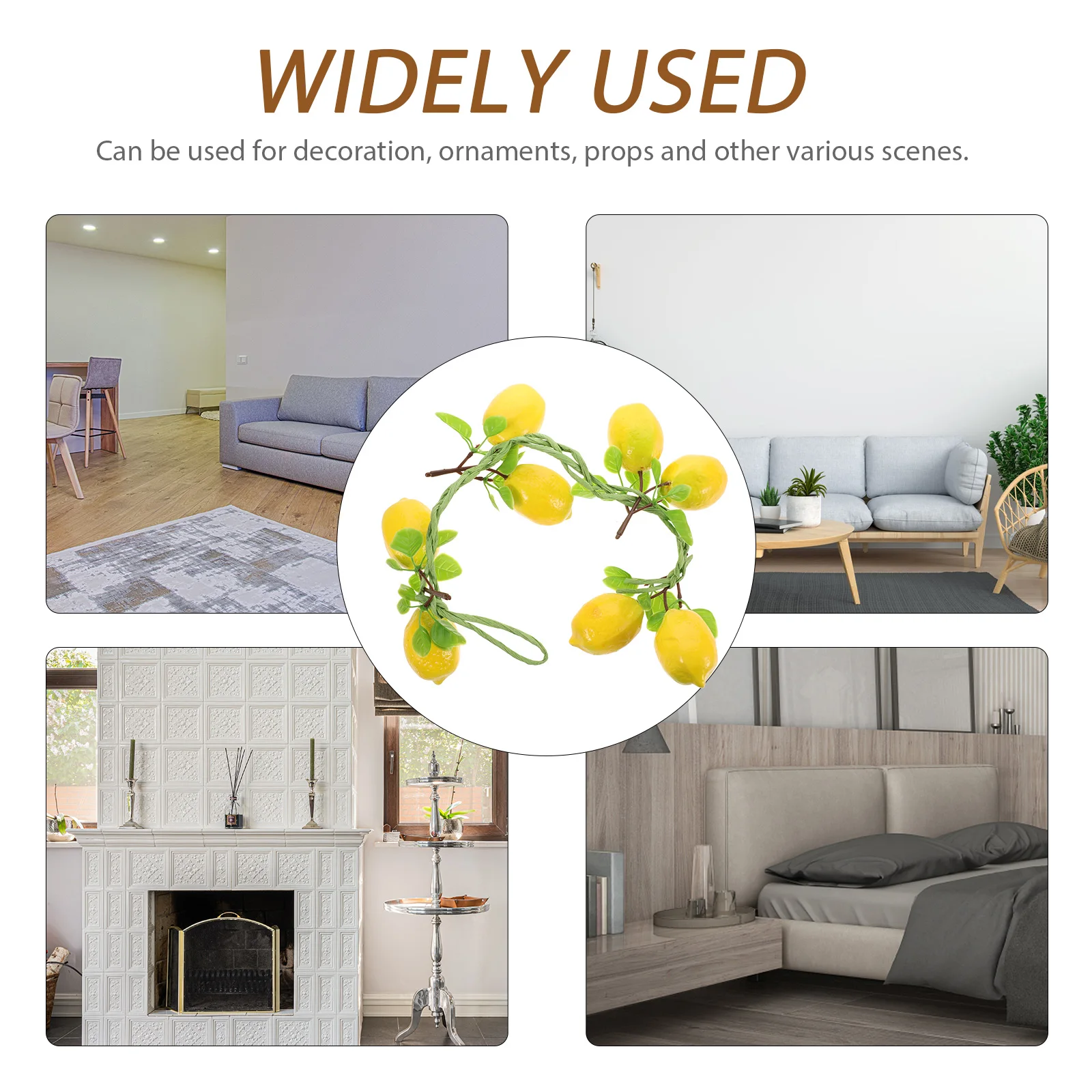 

Artificial Lemons Simulated Lemon Decor Faux Yellow Home Photo Props DurableFruit Decoration Party Supplies