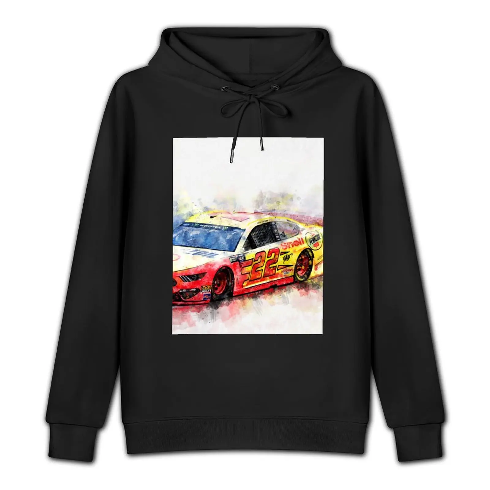 Joey Logano on Fire Pullover Hoodie streetwear men men's clothing anime hoodie