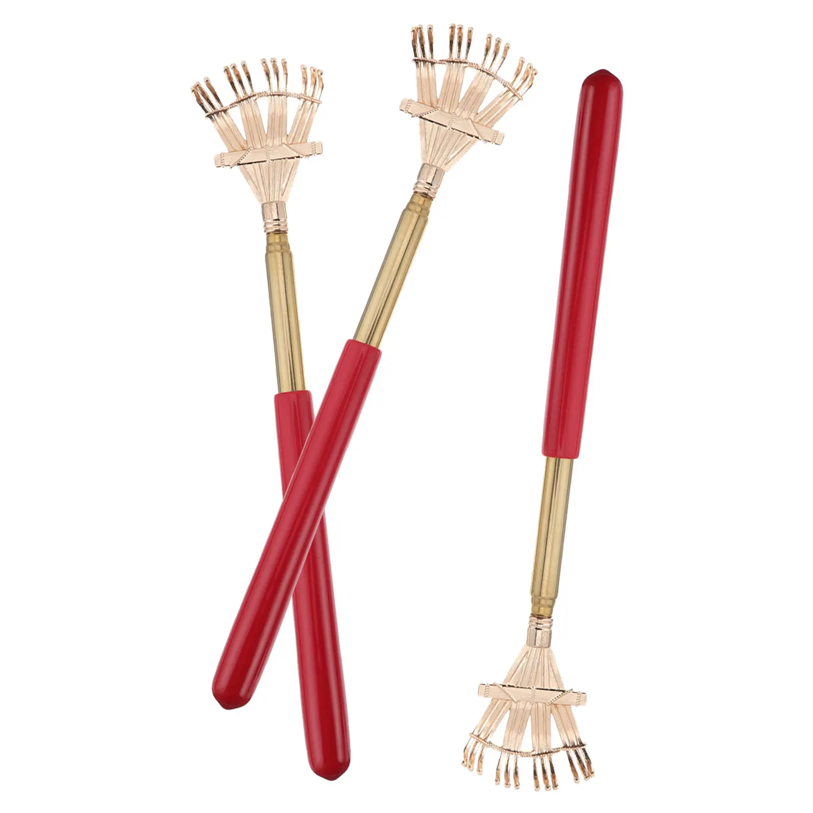

3pcs Retractable Back Scratcher Lightweight Telescopic Body Massager Cervical Spine Scraper For All Ages Head Back Foot Massager