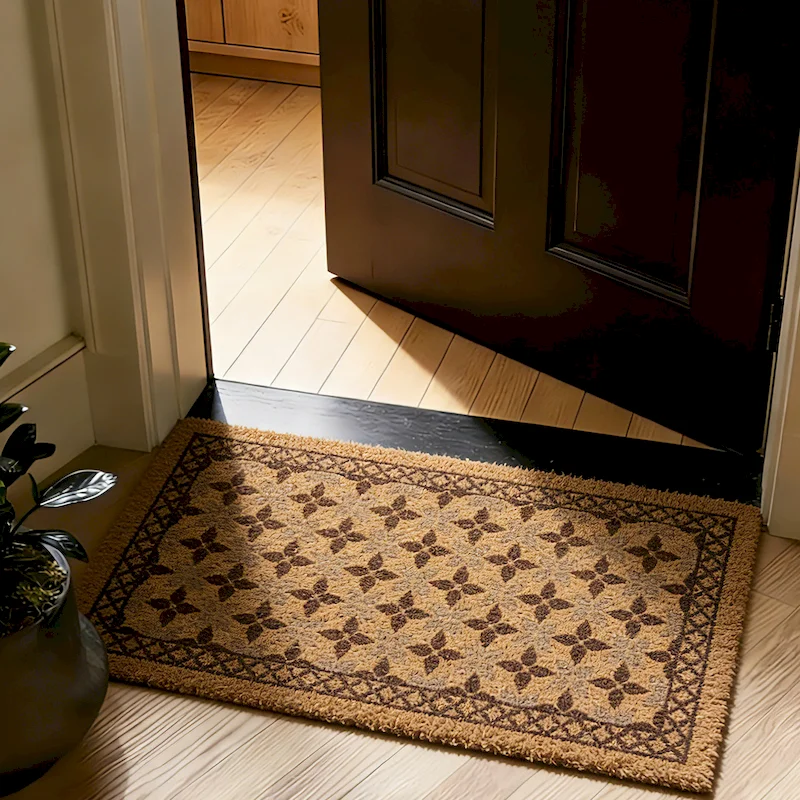 VIKAMA Tropical Leaves And Pot - Zara Home Bathroom Rug review and price