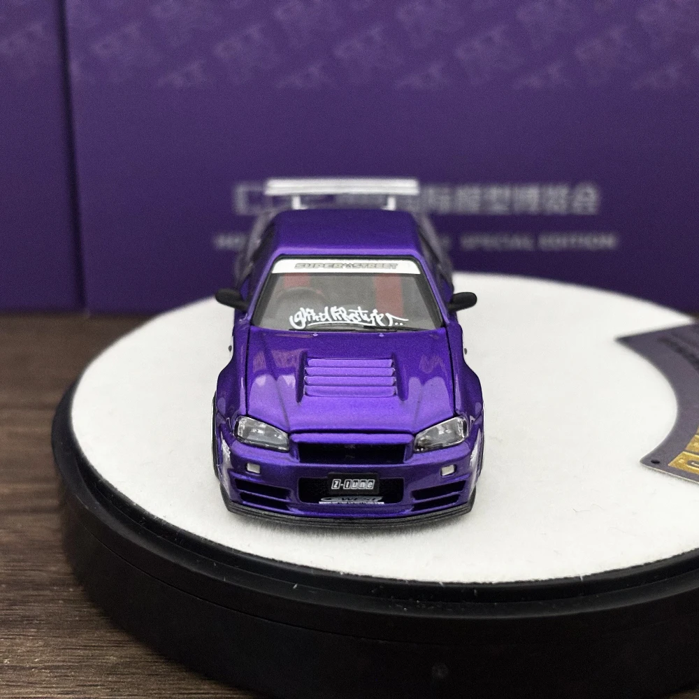 

PGM 1:64 GTR R34 Z Tune Diecast Birthday Gifts Hobby Display Simulation Collection