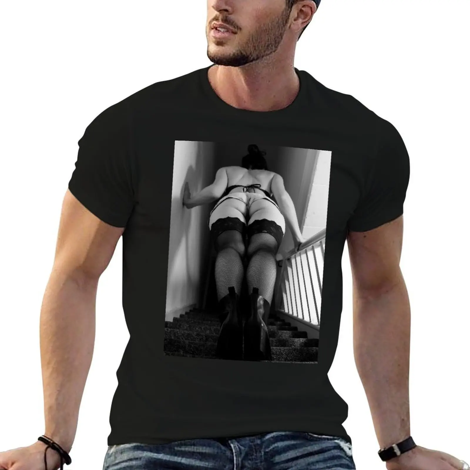 Stairway To Hell T-Shirt croswit shirt man boys animal print mens graphic t-shirts big and tall