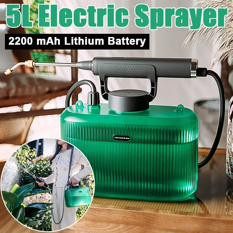 High Quality 5L Garden Electric Sprayer Watering Flowers Disinfection Mini Electric Spray Bottle Mist Watering Atomizer Tools