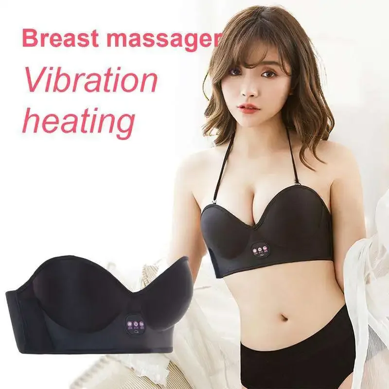 Electric Breast Massage Bra Bra Vibration Breast Massager Breast Dredge Breast Heating Massage Machine