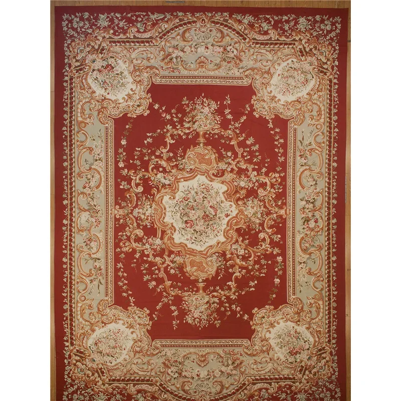 Hand woven carpet 100% wool country style corridor geometric decoration