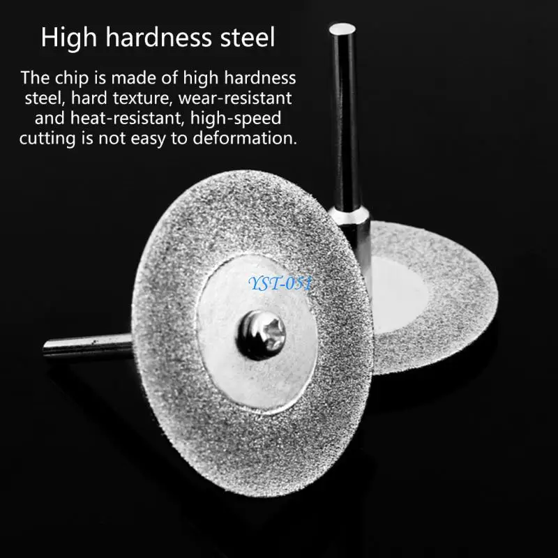 

E15A Diamond Cutter 10Pcs 16-60mm Diamond Cutting Discs with 2Pcs Connecting Shan