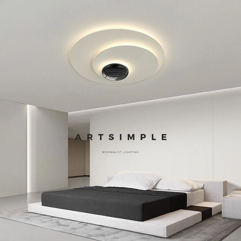 Modern Creamy Style Master Bedroom Ceiling Light Living Room Ceiling Lamps Children's Room Led Indoor Lighting Fixtures Luxury