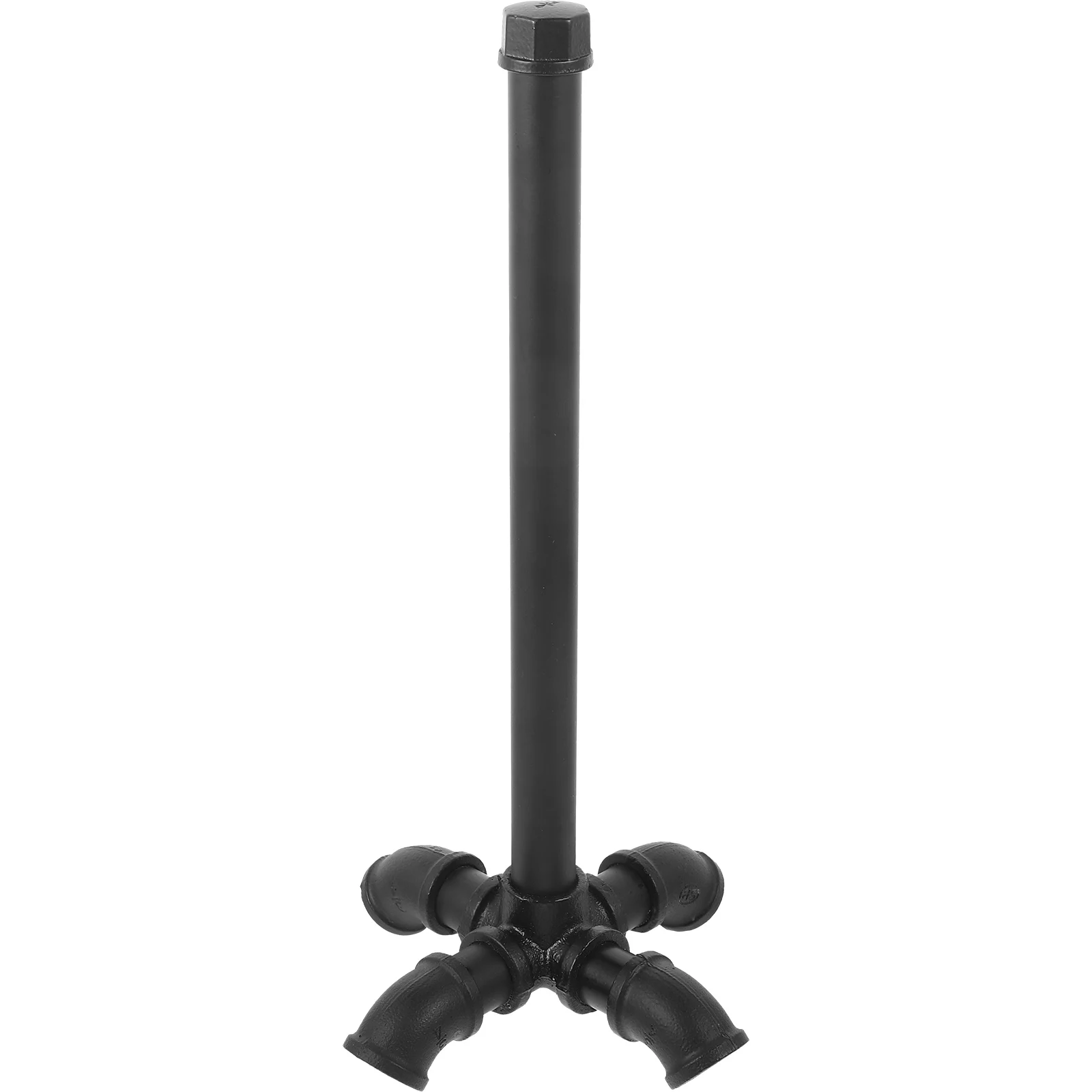 

Rustic Iron Paper Towel Holder Stand Flat Base Black Color Various Rolls Easy Installation Kitchen Roll Paper Rack Farmhouse