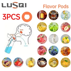 LUSQI 3PCS Flavor Pods For Air Flavored Water Bottle Flavor Rings Suitable Indoor&Outdoor Sports Fitness