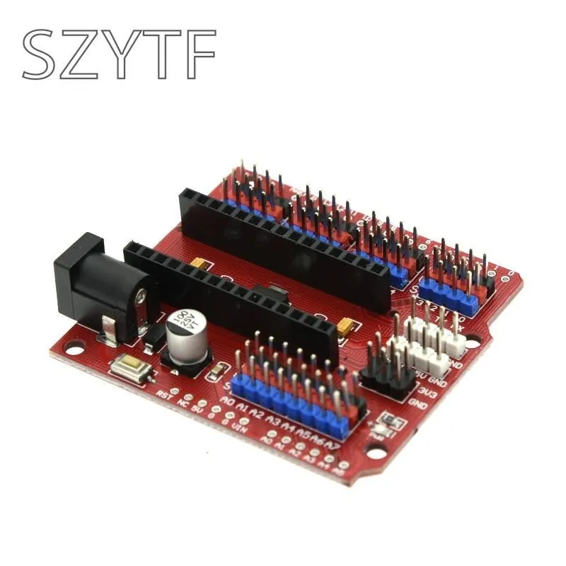 Multi-Function Funduino Nano Shield Expansion Board for Electric DIY SCM - Orange + Black (NANO SHIELD) For nano 3.0