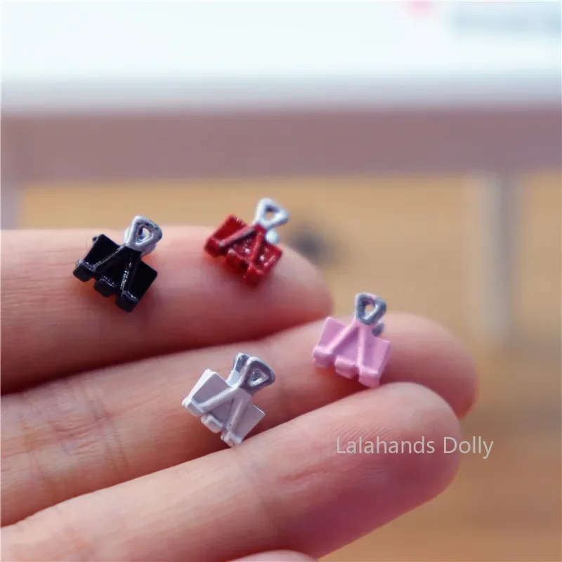 Puppenhaus Mini Office Lern hefter, Clip, Dichtung sband Modell für Puppenhaus dekorative Accessoires