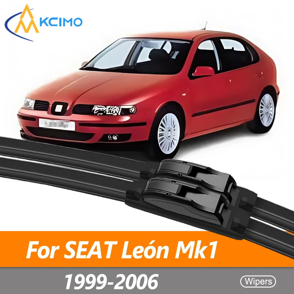 

2X Front Windshield Wiper Blades Set For SEAT Leon Mk1/ 1M 1999-2006 (Pair) Windscreen Wipers Anti-Ice Exact Fit Clip Install