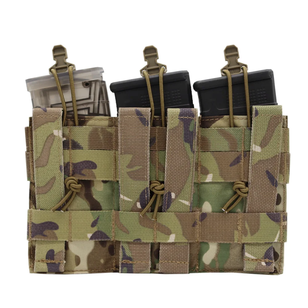 New Stye Tactical Molle Triple Magazine Pouch Rifle  Mag Pouch Holder For 556 M4 M16 Rifle Airsoft Magazine