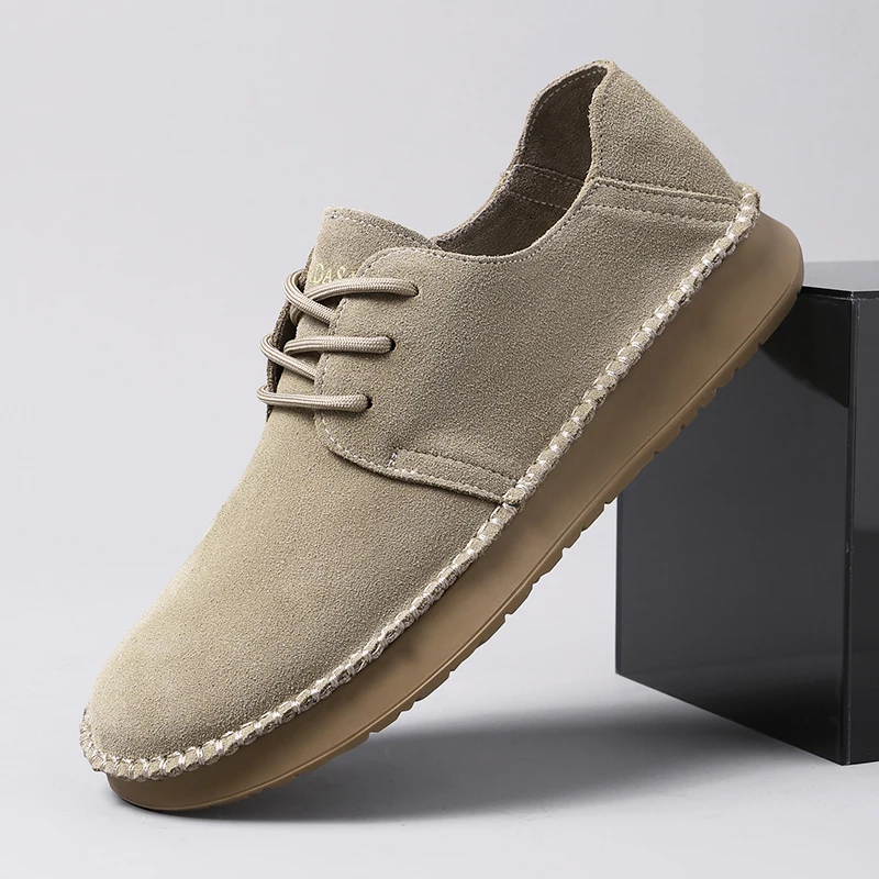 

New men's personalized retro frosted low cut versatile casual driving shoes 250803